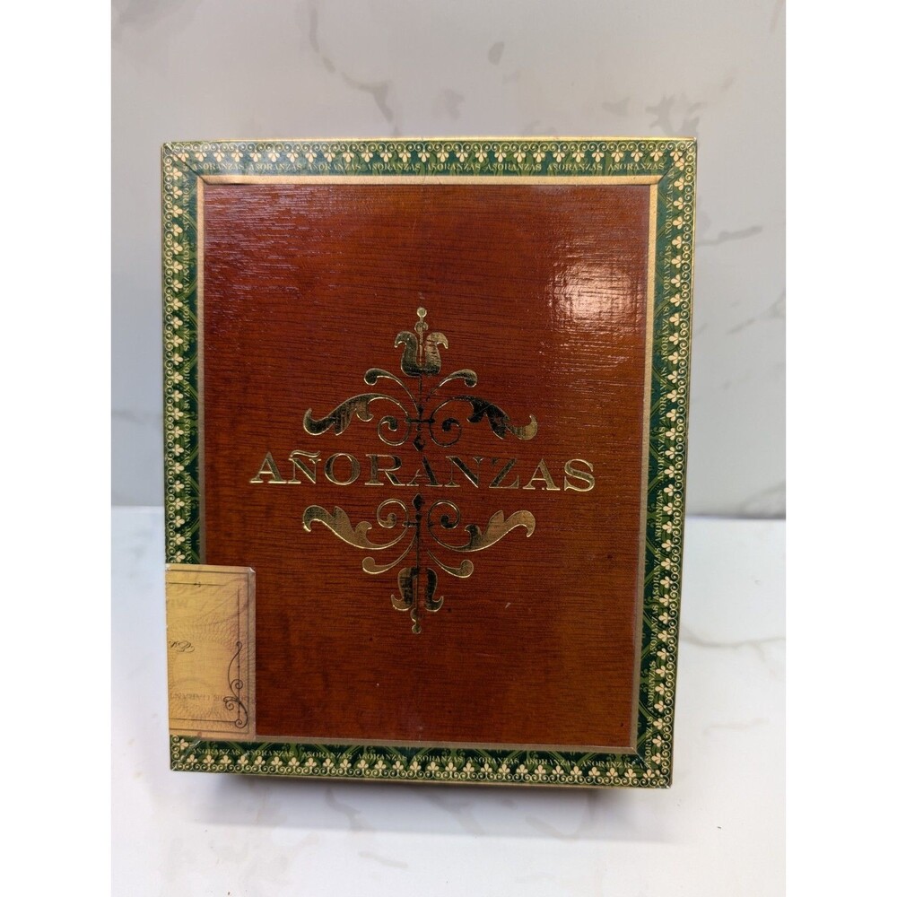 Añoranzas Gran Toro Wood Cigar Box 6x60 Hinged Lid Decorative
